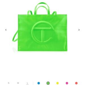 New with tags in Sealed bag Telfar highlighter green
